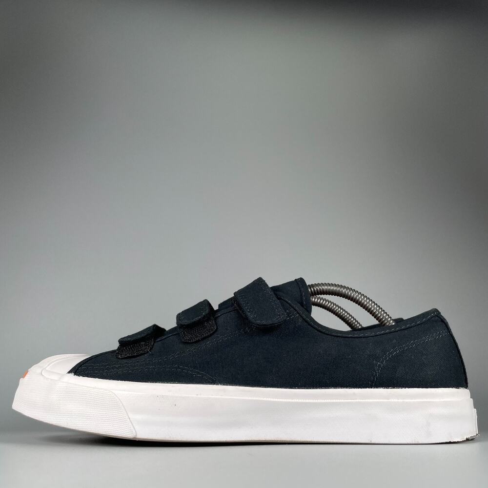 Converse Jack Purcell Men's 10 Black Canvas Low Top Sneakers Skate Shoes Casual